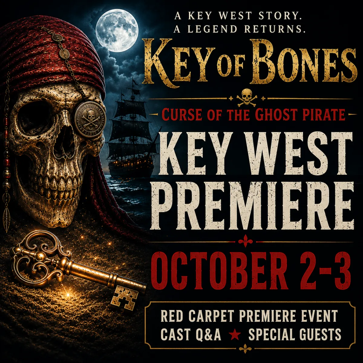 Key of Bones Key West Premiere announcement!